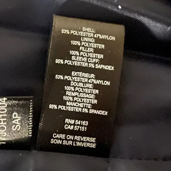 Kenneth Cole Hidden-Hood Quilted Puffer Coat Sapphire Blue Small New - Picture 8 of 9